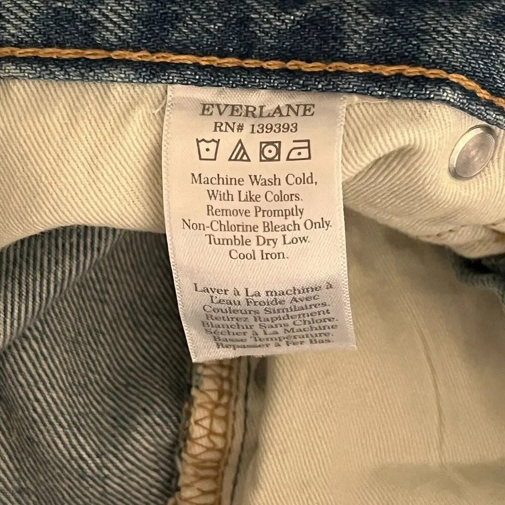 Everlane The Relaxed '90s Short - High Rise - Size 25 - 100% Organic Cotton